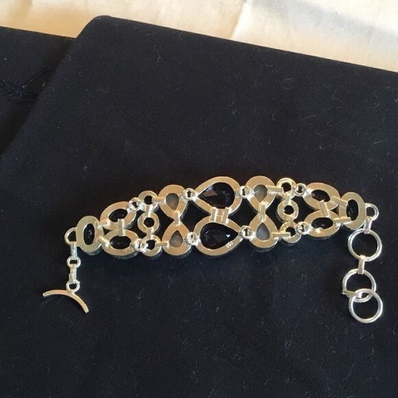 NWOT Sterling Moonstone & Iolite Adj. Bracelet - Picture 11 of 16